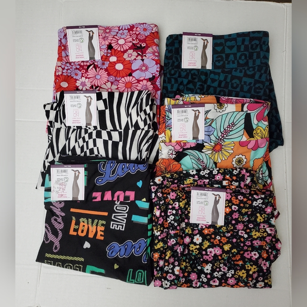 No Boundaries 6 Pr Lot** Leggings**NWT**Various Patterns